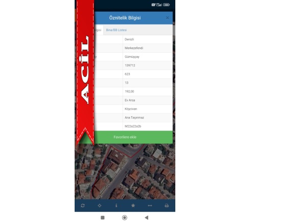 Gümüşçay Mah. Denizli Acil Satılık Arsa |  192M2 3.500.000Tl İmarlı  Resim-1