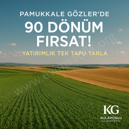 Gözler Mah. Pamukkale Satılık Tarla |  90385M2 20.000.000Tl Resim-1