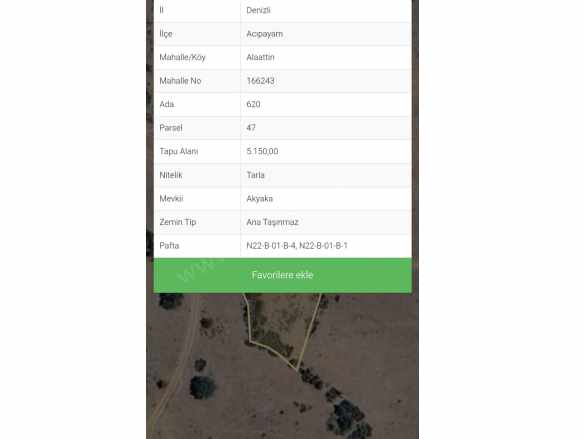 Denizli Acıpayam Alaattin De Satılık Tarla Detaylı Açıklamada Mah Külahoğlu Gayrimenkul