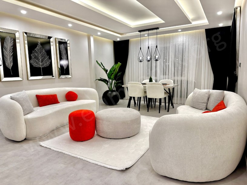 DENİZLİ PAMUKKALE ZEYTİNKÖYDE KİRALIK ULTRA LÜKS EŞYALI ARA KAT APART 