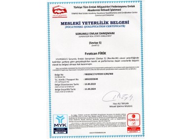 Fıratcan Firik seviye 5 belgesi