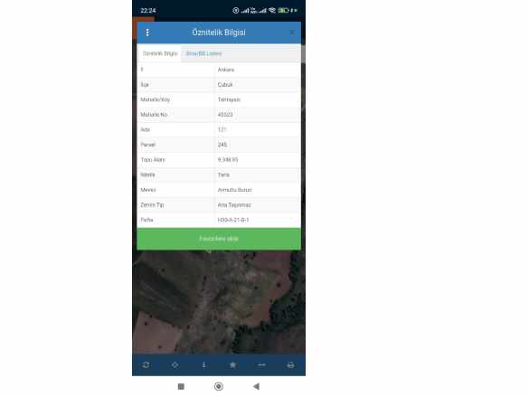 Ankara Çubuk Tahtayazı Da 31 M2 Hisseli Tapulu Satılık Tarla Mah