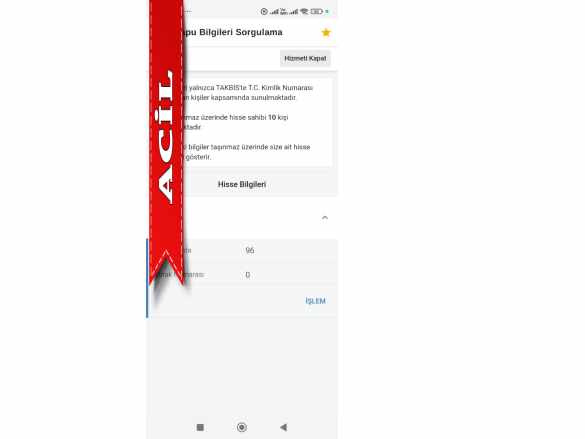 Ankara Sincan Bacıda 77 M2 Hisseli Tapulu Satılık Tarla Bacı Mah