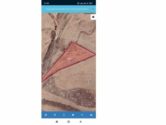 Ankara Sincan Temelliücret Te 69 M2 Hisseli Tapulu Satılık Tarla Ücret Mah