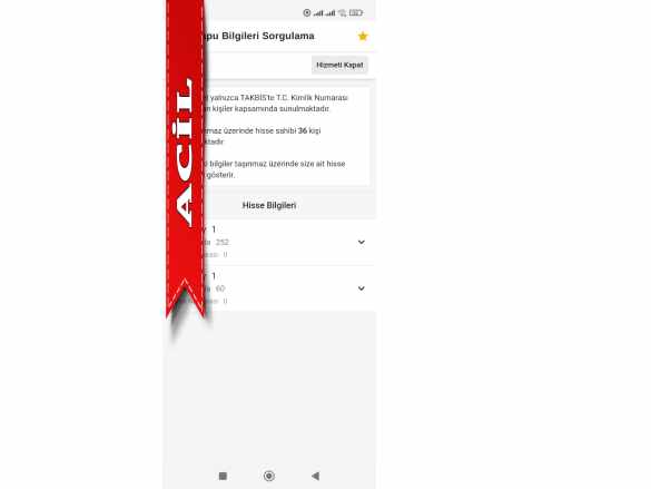 Ankara Sincan Temelli Bacı Da 34+143=177 M2 Hisseli Tapulu Satılık Tarla Mah