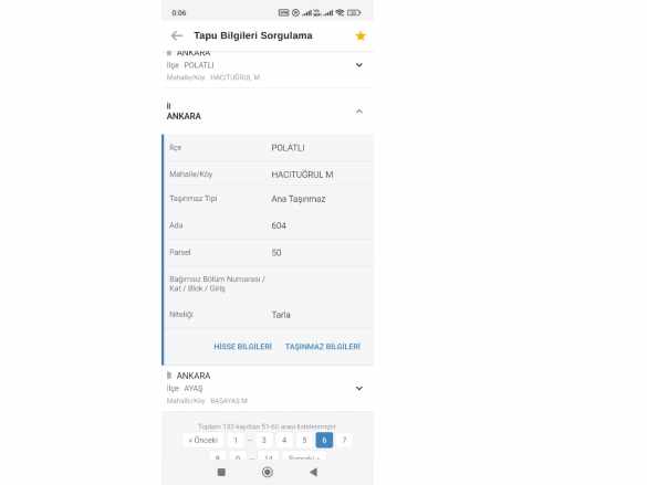 Ankara Polatlı Hacıtuğrul Da 222 M2 Hisseli Tapulu Satılık Tarla Mah