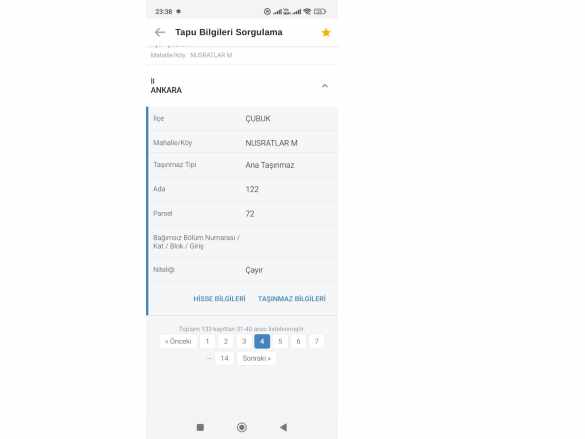 Ankara Çubuk Nusratlar Da 42 M2 Hisseli Tapulu Çayır Satılık Tarla Mah