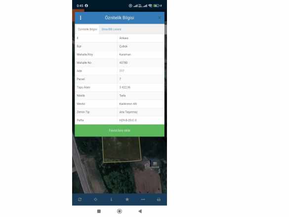 Ankara Çubuk Karaman Da 41 M2 Hisseli Tapulu Satılık Arsa Mah