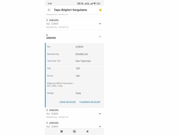 Ankara Çubuk Kavaklı Da 70 M2 Hisseli Tapulu Satılık Tarla Mah