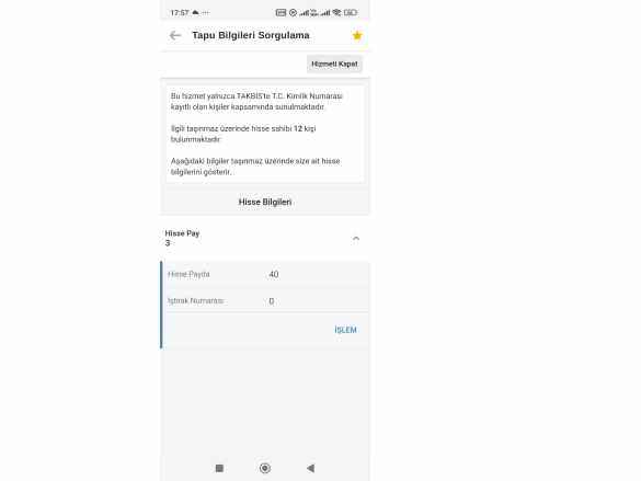 Ankara Çubuk Okçular Da 67 M2 Hisseli Tapulu Satılık Tarla Mah