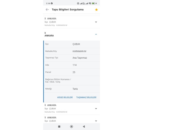 Karaman Mah. Çubuk Satılık Tarla |  128M2 61.765Tl Resim-3