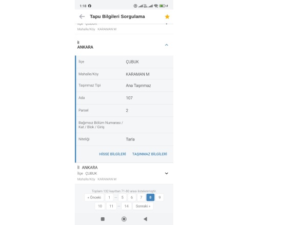 Karaman Mah. Çubuk Satılık Tarla |  128M2 61.765Tl Resim-5