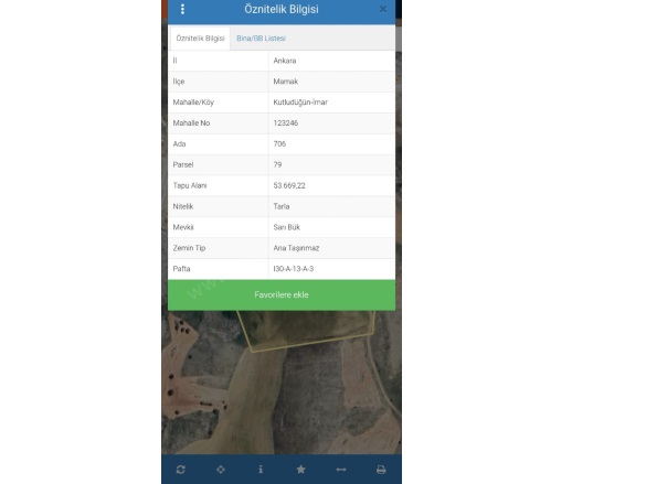 Kutludüğün Mah. Mamak Satılık Tarla |  419M2 110.654Tl Resim-2