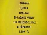 Ankara Çubuk Okçular Da 13 M2 Hisseli Tapulu Sebze Bahçesi Satılık Tarla Mah