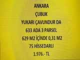 Ankara Çubuk Yukarı Çavundur Da 0 31 M2 Hisseli Tapulu Satılık Tarla Mah