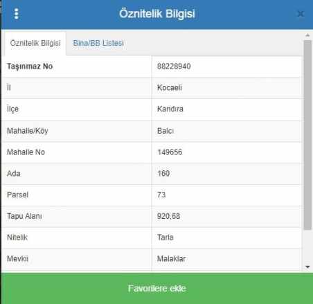 Çizgi Emlaktan Kandıra Balcı Da Satılık Tarla 920 M2 Arazi Mah
