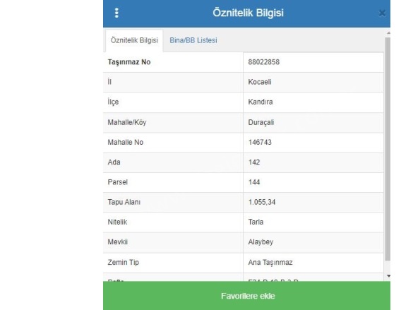 Duraçali Mah. Kandıra Satılık Tarla |  1055M2 1.160.000Tl Resim-2