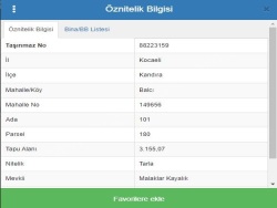 Kandıra Balcı Mah. Satılık Tarla 3155 M2