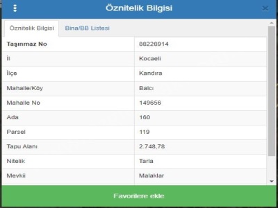 Çizgi Emlaktan Kandıra Balcı Da Satılık Tarla 2748 M2 Arazi Mah