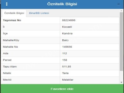 Çizgi Emlaktan Kandıra Balcı Da Satılık Tarla 511 M2 Arazi Mah