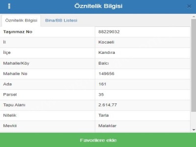 Çizgi Emlaktan Kandıra Balcı Da Satılık Tarla 2614 M2 Arazi Mah