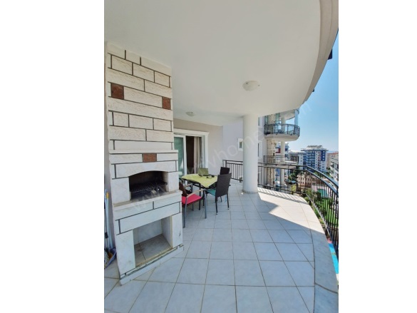 Tosmur Mah. Alanya Kiralık Daire |  2+1 Oda | 120M2 Aylık 1.100€ Eşyalı  | 8. Kat | Klima | 2 Yatak Odası Resim-2