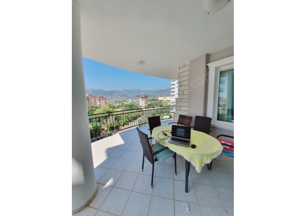 Tosmur Mah. Alanya Kiralık Daire |  2+1 Oda | 120M2 Aylık 1.100€ Eşyalı  | 8. Kat | Klima | 2 Yatak Odası Resim-4