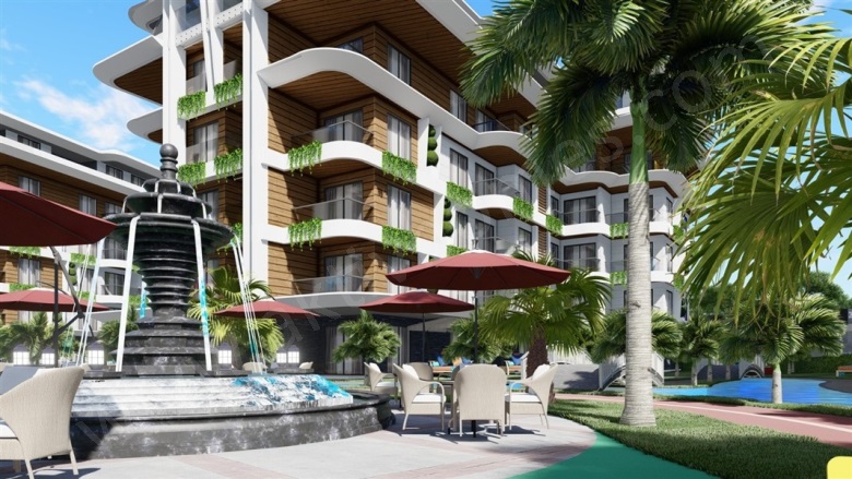 Oba Mah. Alanya Proje Devam Eden | 1+1,2+1,3+1195.000€ - 445.000€ Resim-2
