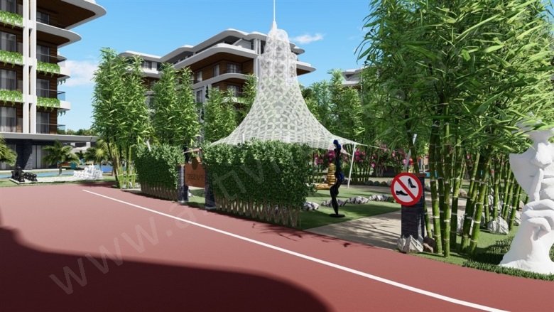 Oba Mah. Alanya Proje Devam Eden | 1+1,2+1,3+1195.000€ - 445.000€ Resim-3