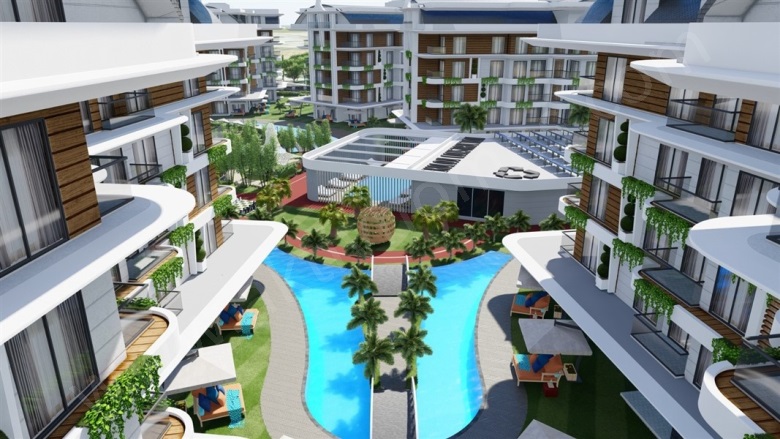 Oba Mah. Alanya Proje Devam Eden | 1+1,2+1,3+1195.000€ - 445.000€ Resim-5