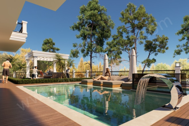 Büyükhasbahçe Mah. Alanya Proje Devam Eden | 3+1,4+1290.000€ - 500.000€ Resim-5