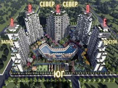 Fort Laufend Immobilienprojekt In  Türkei, Mersin, Mezitli, Zentrum Str. , 59 m2