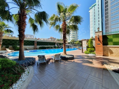 Eşyalı Geniş 1+1 Mahmutlar Bölgesinde Satılık Daire Alanya Mah