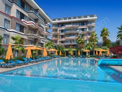 Kargıcak Bölgesinde Yeni Bir Premium Komplekste Rahat İki Odalı 1+1 Satılık Daire Alanya Mah