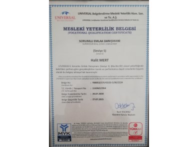 Mesleki Yeterlilik Belgesi