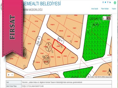 Döşemealtı Ekşilide 406M2 Satılık Tarla İmarlı Villa Arsaları Ekşili Mah