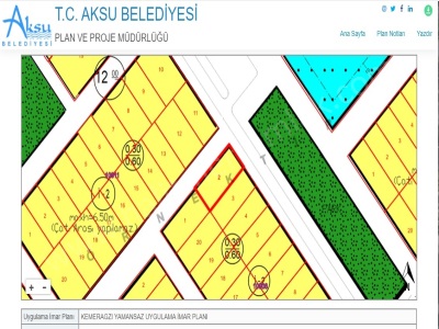 Kemerağzında Köşe Parsel 2 Kata İmarlı Villa Sı Yanı Park Satılık Arsa Aksu Kemerağzı Mah