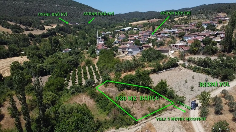 Avdan Köyü Osmaneli Satılık Tarla |  930M2 900.000Tl Resim-1