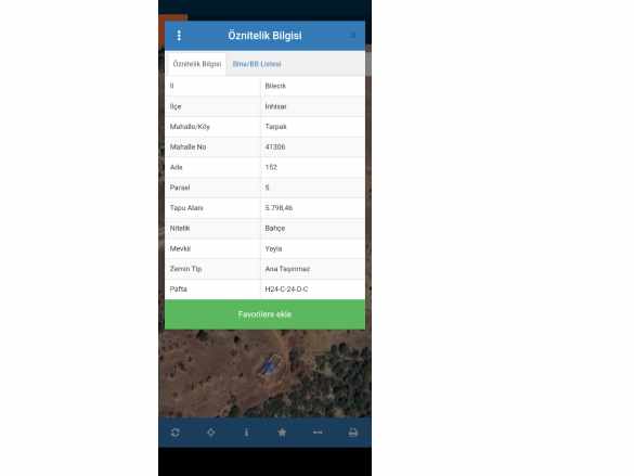 Üç Tarafı Yol Bir Tamamen Asfalt Cepheli Envayi Çeşit Meyve Ağacı Satılık Bağ inhisar Tozman Köyü