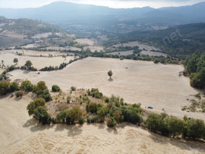 Lapseki Balcılar Köyünde 65 700 M2 Asfalt Cephe Arazi Satılık Tarla