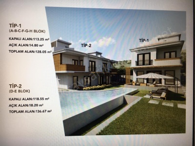 Edremit Güre Mah Satılık Villa Lar 3+1 Yaz Kış Oturulabilir