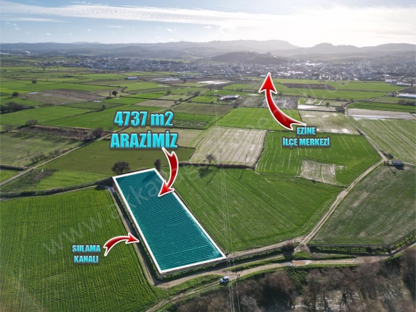 Seferşah Mah. Ezine Satılık Arazi |  4737M2 4.500.000Tl Resim-2