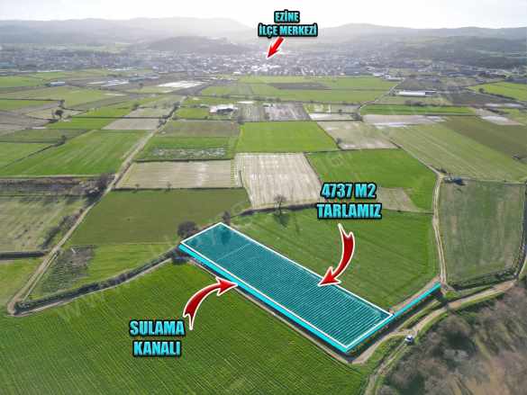 Ezine Seferşah Mahallesinde 4737 M2 Fırsat Satılık Arazi