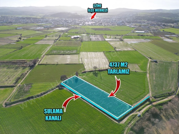 Seferşah Mah. Ezine Satılık Arazi |  4737M2 4.500.000Tl Resim-3