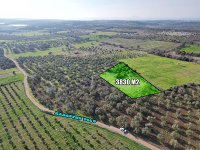 Gökçebayırda Satılık Tarla 3830 M2 Yatırımlık Arazi Ezine Gökçebayır Köyü