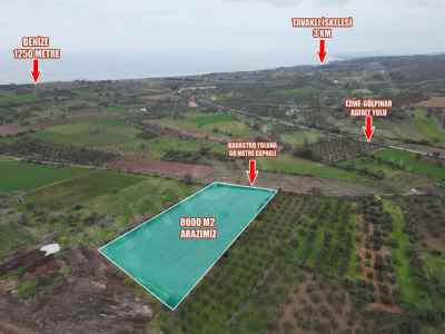Land Kaufen In  Türkei, Canakkale, Ayvacik, Acigol Str.-Kosedere Koyu. , 8000 m2