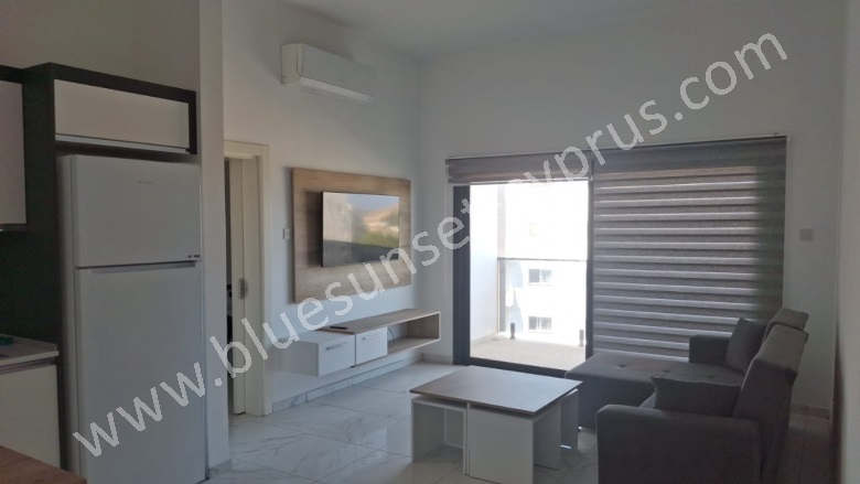 Dumlupınar Gazimağusa Kiralık Daire |  50M2 Yıllık 450£ Eşyalı  | 4. Kat | Klima | 1 Banyo Resim-2