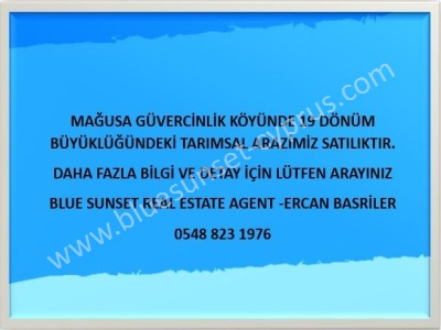 Satılık Tarla Arazi Kktc Gazimağusa (Mağusa) Güvercinlik