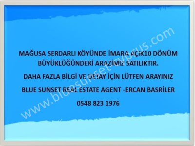 Satılık Tarla Türk Tapulu Kktc Gazimağusa (Mağusa) Serdarlı