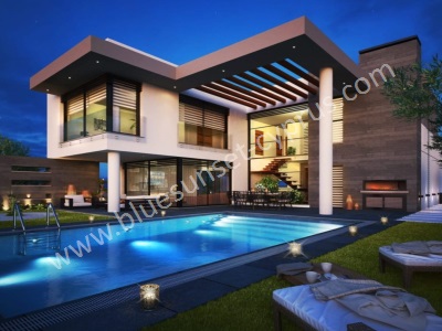 Satılık Villa Lüks 4+1 Kktc Girne (Kyrenıa) Ozanköy---Gazafana Ozanköy